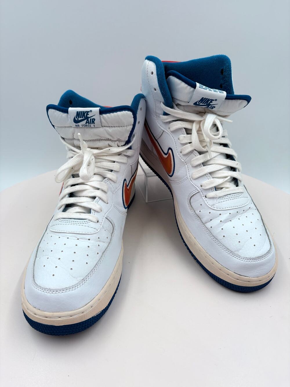 Nike Air Force 1 NBA White Team Orange Men's Sneakers